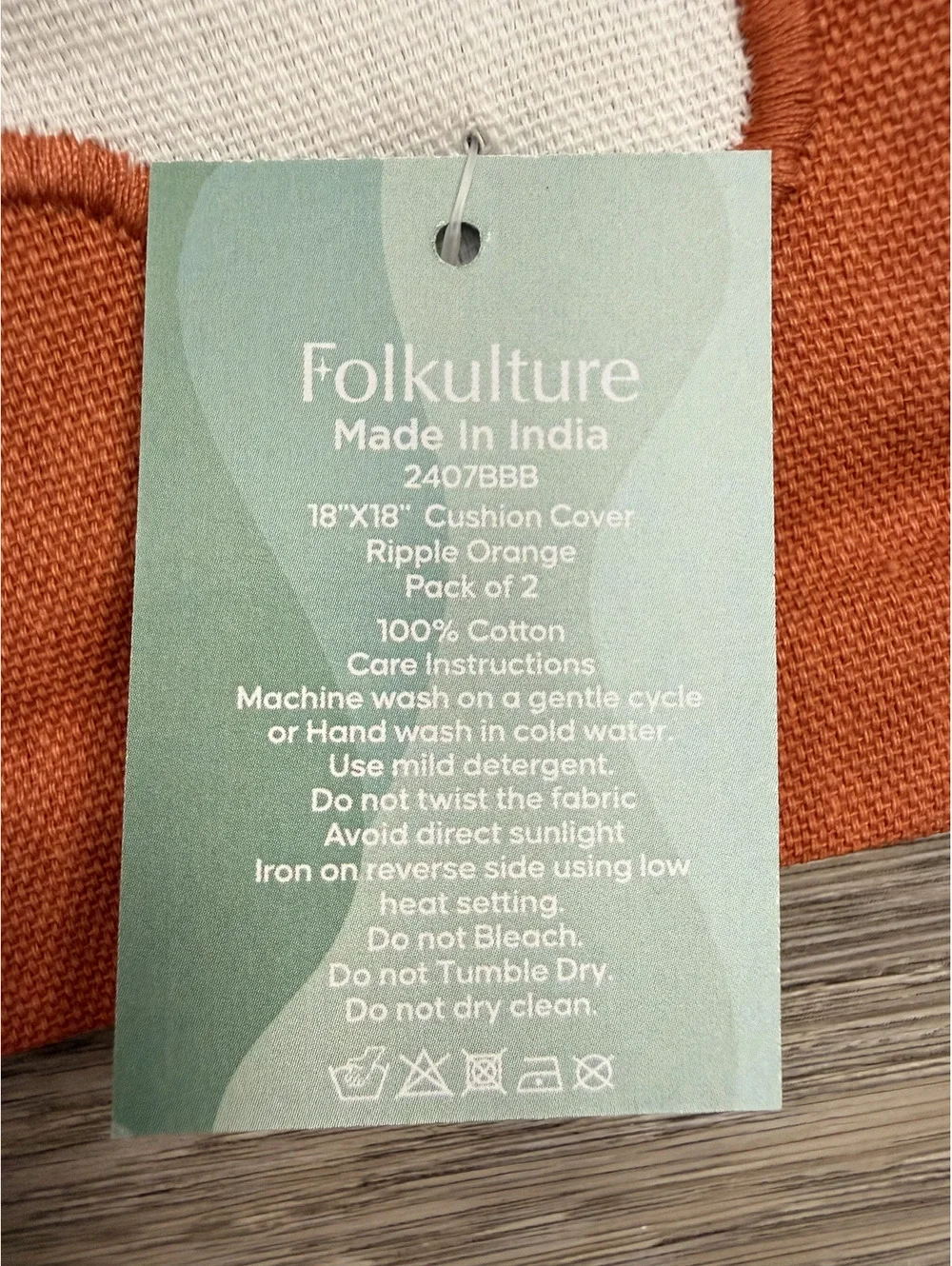 NEW! Folkulture Ripple Orange 18